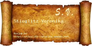 Stieglitz Veronika névjegykártya